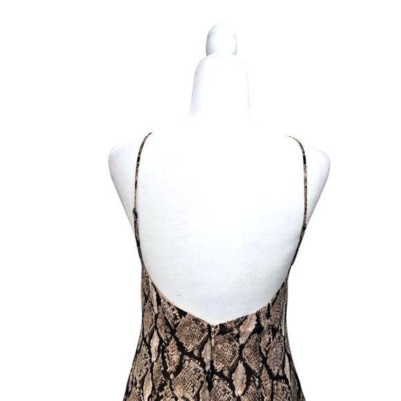 Blu Pepper Snake Print Low SEXY Back 2 Way Strappy MiDi Dress - Picture 9 of 12